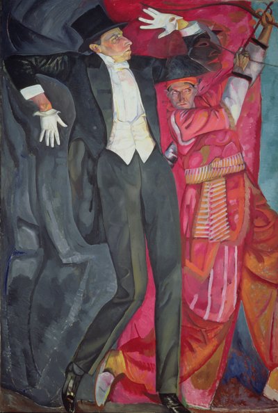 Porträt des Produzenten Wsewolod Emiljewitsch Meyerhold (1874-1940), 1916 von Boris Dmitrievich Grigoriev